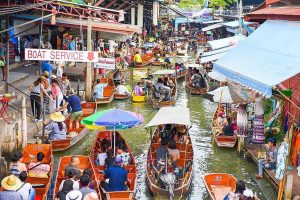 Private Tour: Floating Markets of Damnoen Saduak Cruise Day Trip from Bangkok